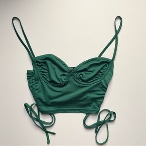 Shein Green Adjustable Crop Top